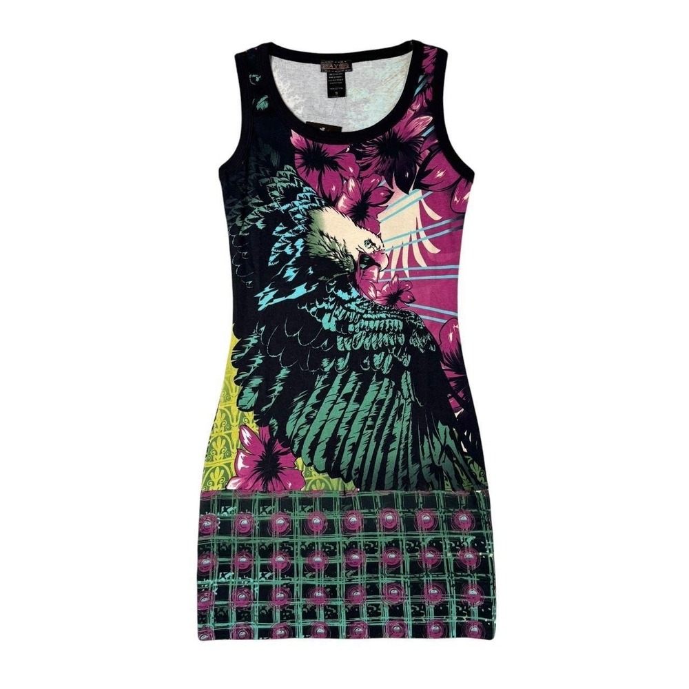 deadstock Hayes rare graphic euro mini dress